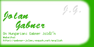 jolan gabner business card